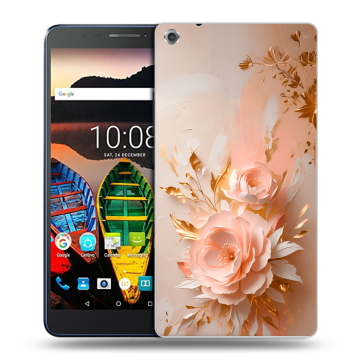 Силиконовый чехол на Lenovo Tab 3 7 Plus с принтом женский