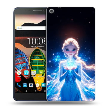 Силиконовый чехол на Lenovo Tab 3 7 Plus с принтом Холодное сердце Frozen Силиконовый чехол на Lenovo Tab 3 7 Plus с принтом Холодное сердце Frozen
