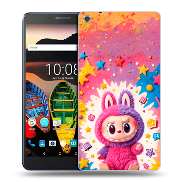 Силиконовый чехол на Lenovo Tab 3 7 Plus с принтом Labubu Лабубу Силиконовый чехол на Lenovo Tab 3 7 Plus с принтом Labubu Лабубу