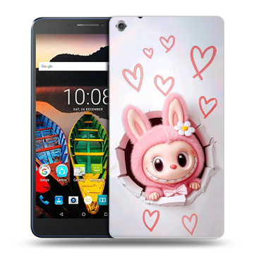 Силиконовый чехол на Lenovo Tab 3 7 Plus с принтом Labubu Лабубу