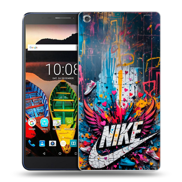 Силиконовый чехол на Lenovo Tab 3 7 Plus с принтом Nike Найк