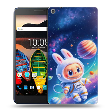 Силиконовый чехол на Lenovo Tab 3 7 Plus с принтом Labubu Лабубу