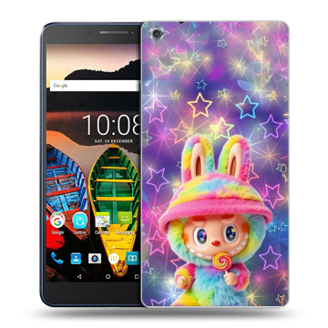 Силиконовый чехол на Lenovo Tab 3 7 Plus с принтом Labubu Лабубу Силиконовый чехол на Lenovo Tab 3 7 Plus с принтом Labubu Лабубу