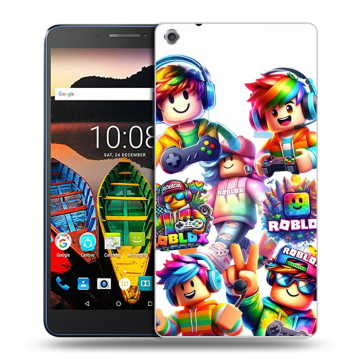 Силиконовый чехол на Lenovo Tab 3 7 Plus с принтом Roblox Роблокс Силиконовый чехол на Lenovo Tab 3 7 Plus с принтом Roblox Роблокс