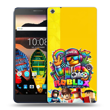 Силиконовый чехол на Lenovo Tab 3 7 Plus с принтом Roblox Роблокс Силиконовый чехол на Lenovo Tab 3 7 Plus с принтом Roblox Роблокс
