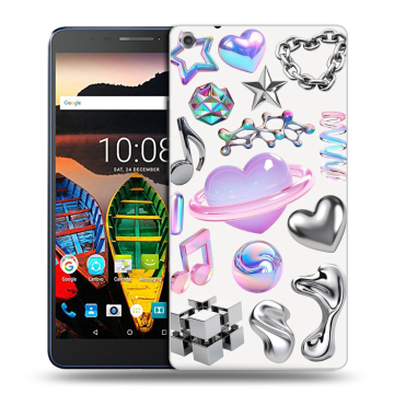 Силиконовый чехол на Lenovo Tab 3 7 Plus с принтом Y2K