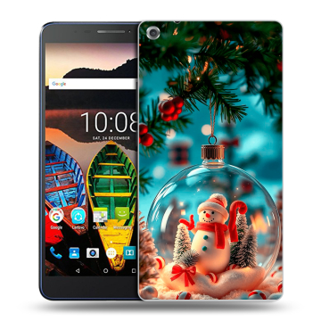 Силиконовый чехол на Lenovo Tab 3 7 Plus с принтом Новый год