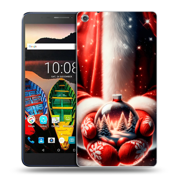 Силиконовый чехол на Lenovo Tab 3 7 Plus с принтом Новый год