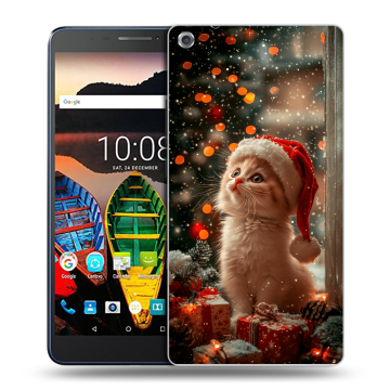 Силиконовый чехол на Lenovo Tab 3 7 Plus с принтом Новый год