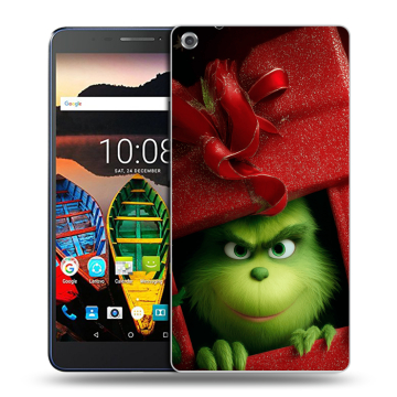Силиконовый чехол на Lenovo Tab 3 7 Plus с принтом Новый год