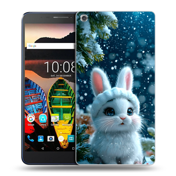 Силиконовый чехол на Lenovo Tab 3 7 Plus с принтом Новый год