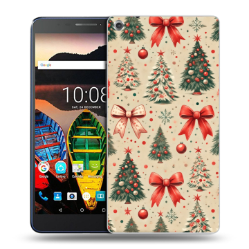 Силиконовый чехол на Lenovo Tab 3 7 Plus с принтом Новый год