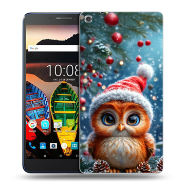 Силиконовый чехол на Lenovo Tab 3 7 Plus с принтом Новый год