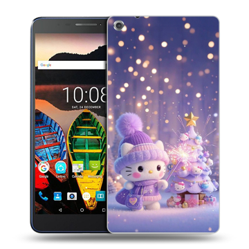 Силиконовый чехол на Lenovo Tab 3 7 Plus с принтом Новый год