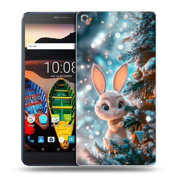 Силиконовый чехол на Lenovo Tab 3 7 Plus с принтом Новый год