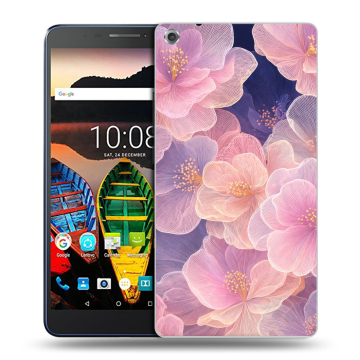 Силиконовый чехол на Lenovo Tab 3 7 Plus с принтом женский