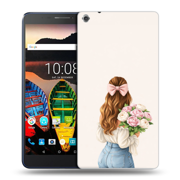 Силиконовый чехол на Lenovo Tab 3 7 Plus с принтом женский Силиконовый чехол на Lenovo Tab 3 7 Plus с принтом женский