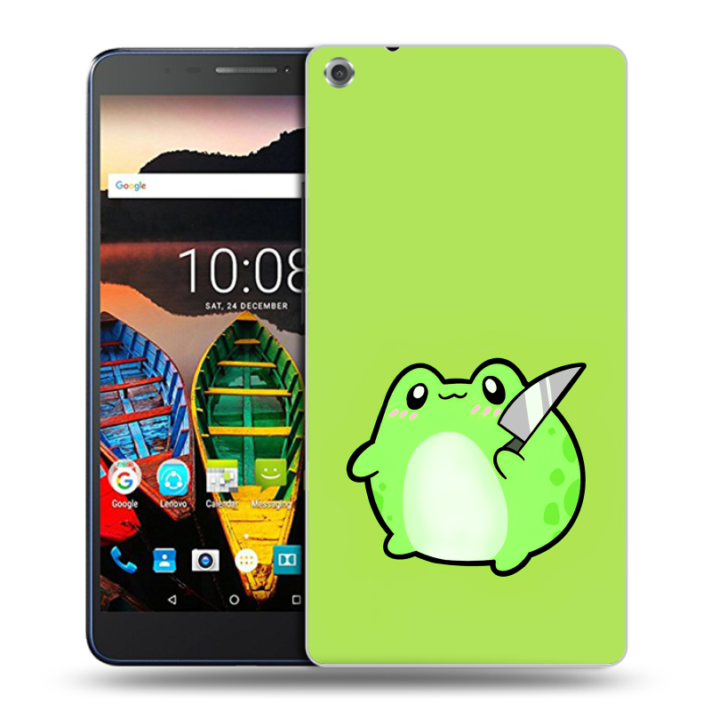 Силиконовый чехол на Lenovo Tab 3 7 Plus с принтом Лягушенок Силиконовый чехол на Lenovo Tab 3 7 Plus с принтом Лягушенок