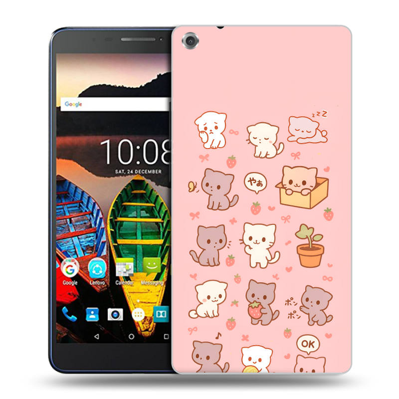 Силиконовый чехол на Lenovo Tab 3 7 Plus с принтом Hello Kitty Хелоу Кити Силиконовый чехол на Lenovo Tab 3 7 Plus с принтом Hello Kitty Хелоу Кити