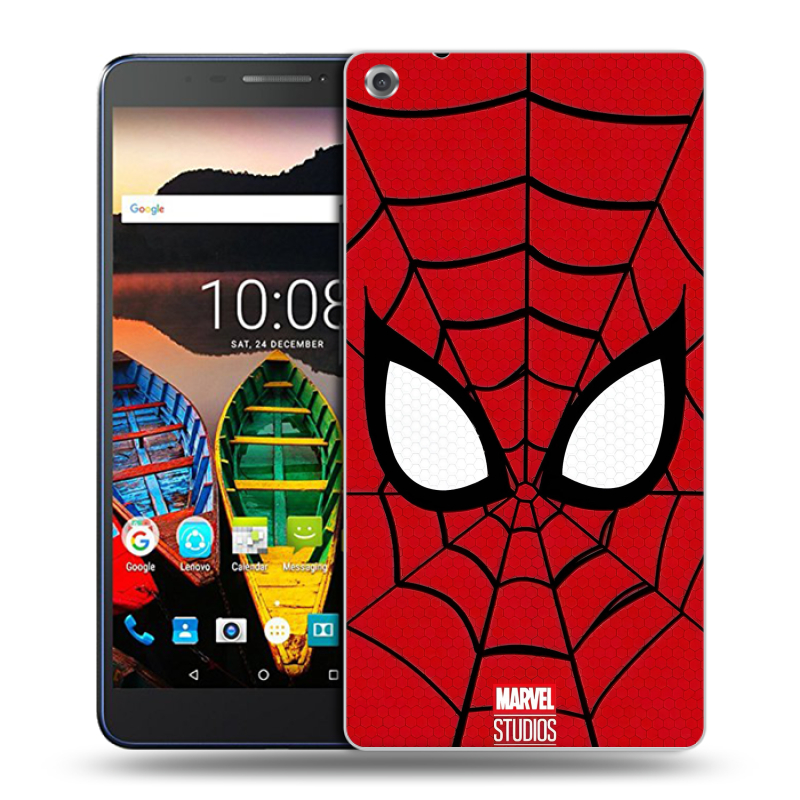 Силиконовый чехол на Lenovo Tab 3 7 Plus с принтом человек паук spiderman Силиконовый чехол на Lenovo Tab 3 7 Plus с принтом человек паук spiderman
