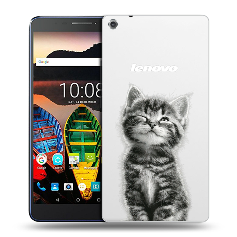 Силиконовый чехол на Lenovo Tab 3 7 Plus с принтом Котенок Силиконовый чехол на Lenovo Tab 3 7 Plus с принтом Котенок