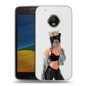 Силиконовый чехол на Lenovo Moto G5 с принтом Женские принты