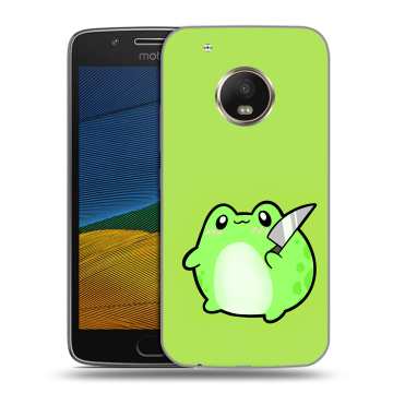 Силиконовый чехол на Lenovo Moto G5 с принтом Лягушенок
