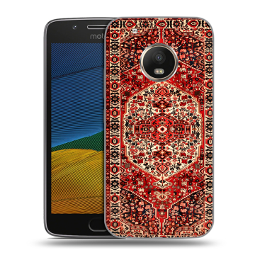 Силиконовый чехол на Lenovo Moto G5 с принтом Ковер