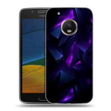 Силиконовый чехол на Lenovo Moto G5 с принтом Абстракиция