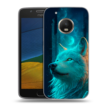 Силиконовый чехол на Lenovo Moto G5 с принтом бабочки саккура