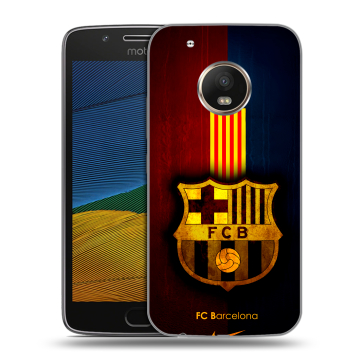 Силиконовый чехол на Lenovo Moto G5 с принтом Барселона Barcelona