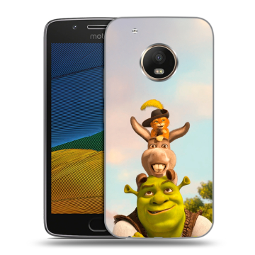Силиконовый чехол на Lenovo Moto G5 с принтом Шрек Shrek