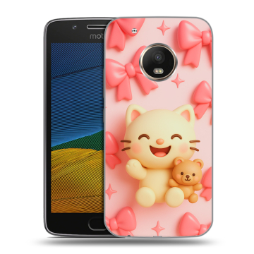 Силиконовый чехол на Lenovo Moto G5 с принтом для девочек
