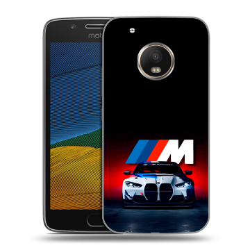 Силиконовый чехол на Lenovo Moto G5 с принтом БМВ BMW