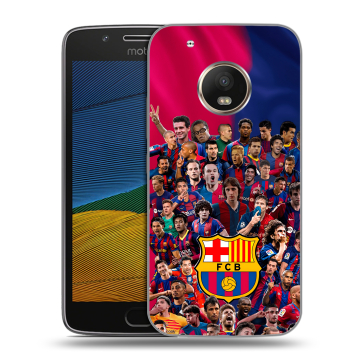 Силиконовый чехол на Lenovo Moto G5 с принтом Барселона Barcelona