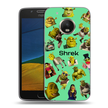 Силиконовый чехол на Lenovo Moto G5 с принтом Шрек Shrek