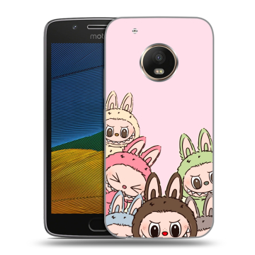 Силиконовый чехол на Lenovo Moto G5 с принтом Лабубу