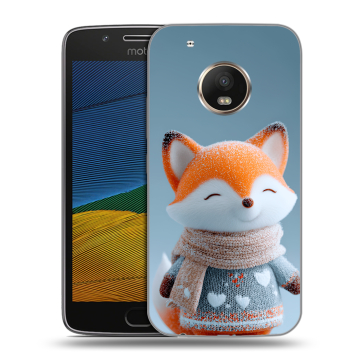 Силиконовый чехол на Lenovo Moto G5 с принтом Лиса