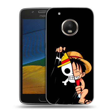 Силиконовый чехол на Lenovo Moto G5 с принтом One Piece Ван Пис