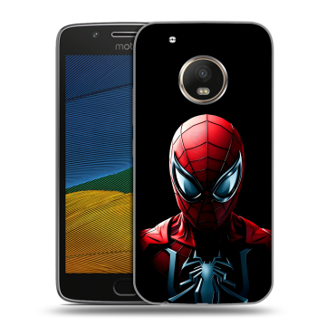 Силиконовый чехол на Lenovo Moto G5 с принтом Spiderman Человек паук