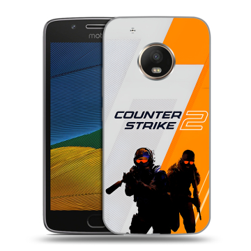 Силиконовый чехол на Lenovo Moto G5 с принтом Counter Strike