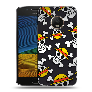 Силиконовый чехол на Lenovo Moto G5 с принтом One Piece Ван Пис