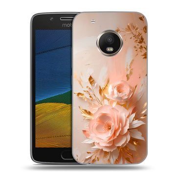 Силиконовый чехол на Lenovo Moto G5 с принтом женский