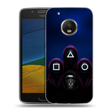 Силиконовый чехол на Lenovo Moto G5 с принтом Игра Кальмара