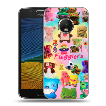 Силиконовый чехол на Lenovo Moto G5 с принтом Флагер Fuggler