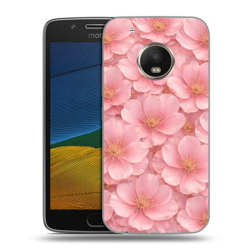 Силиконовый чехол на Lenovo Moto G5 с принтом женский