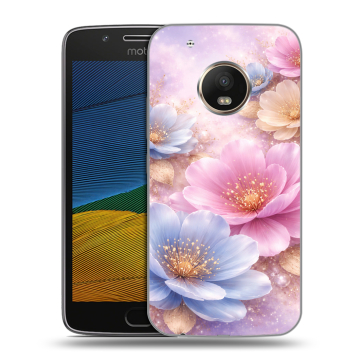 Силиконовый чехол на Lenovo Moto G5 с принтом женский