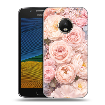 Силиконовый чехол на Lenovo Moto G5 с принтом женский