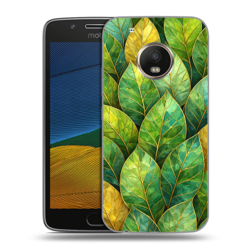 Силиконовый чехол на Lenovo Moto G5 с принтом женский