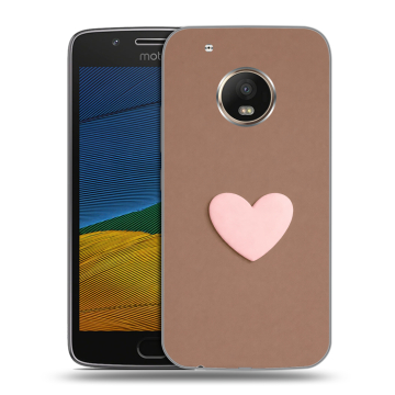Силиконовый чехол на Lenovo Moto G5 с принтом женский